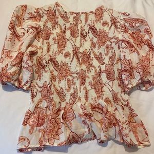 Woman’s express ruffle top